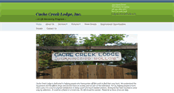 Desktop Screenshot of cachecreeklodge.com